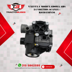 VÁLVULA MODULADORA ABS 24 VOLTIOS SCANIA – K038438N50