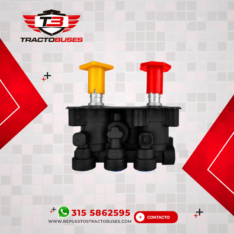 VÁLVULA PARQUEO FRENO BOTÓN ROJO Y AMARILLO KTC 111-65157